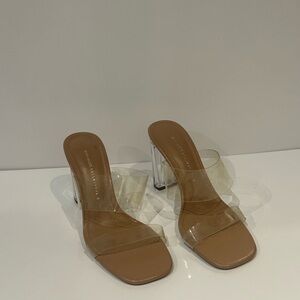 Zara Tan and Transparent Heels